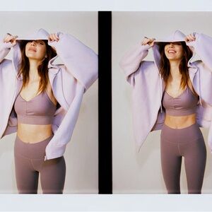 ALO Yoga *Set* Airlift Purple Dusk, bottoms XS top S